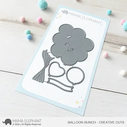 Mama Elephant Balloon Bunch Creative Steel Dies