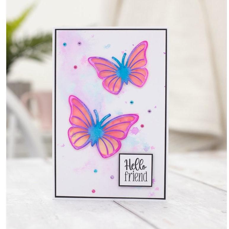 Crafter's Companion Tropical Sunset Illusion Film cc-ilf-trsu Butterfly Card