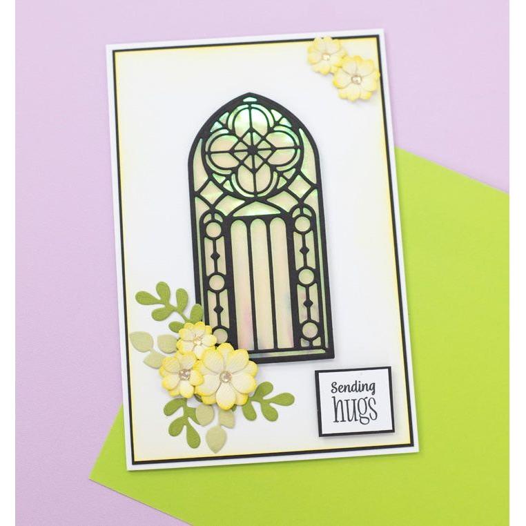 Crafter's Companion Seashell Illusion Film cc-ilf-seas cathedral window card