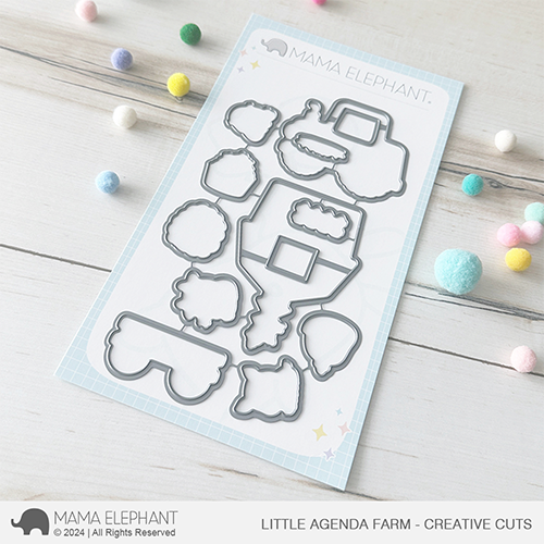 Mama Elephant Little Agenda Farm Creative Cuts Steel Dies