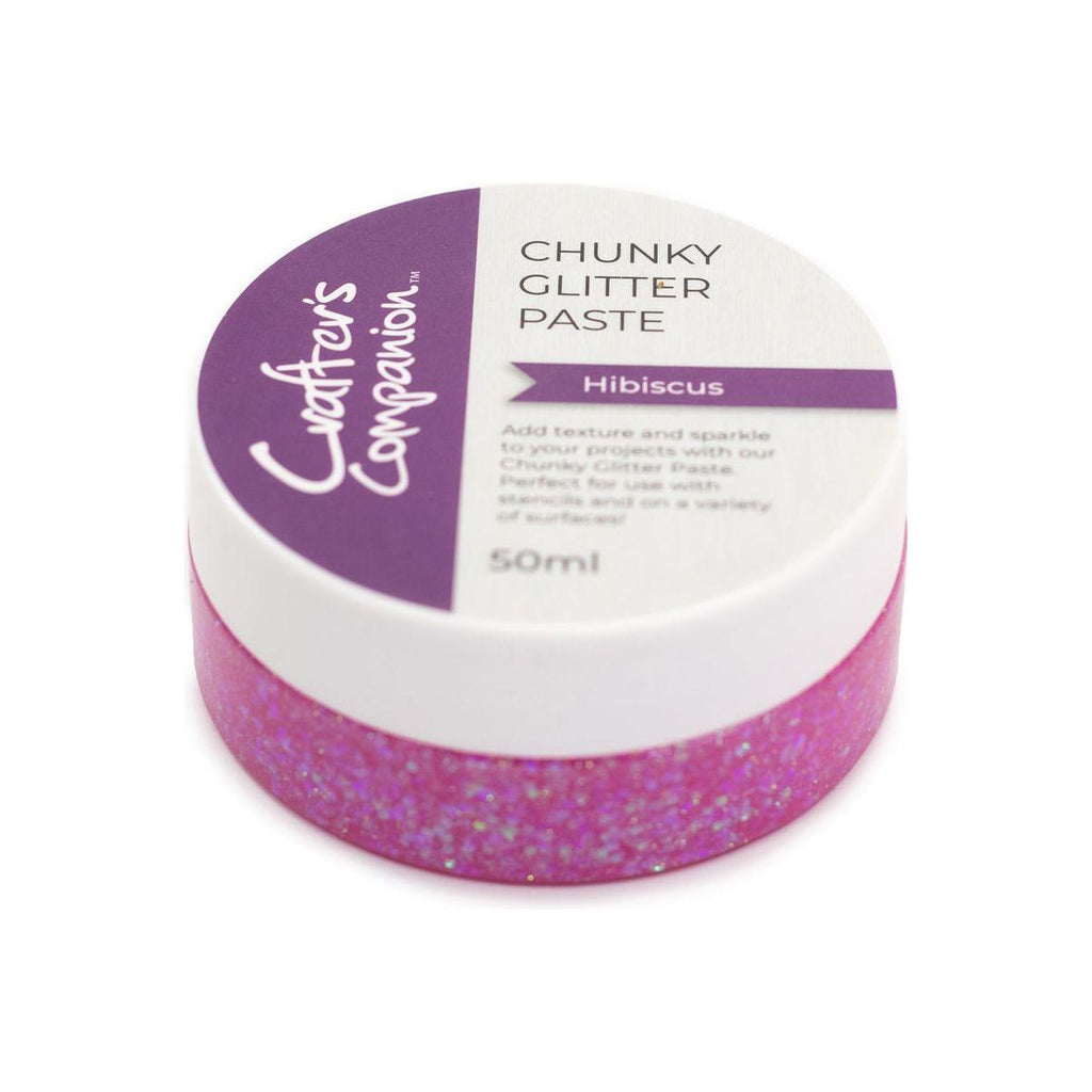 Crafter's Companion Hibiscus Chunky Glitter Paste cc-mme-chglp-hibi hot pink