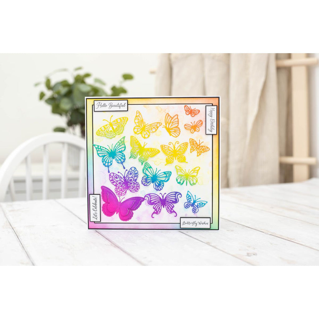 Crafter's Companion Butterfly Kaleidoscope Stamp And Die Set cc-std-bukal card example