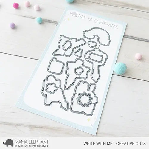 Mama Elephant Write With Me Creative Cuts Steel Dies