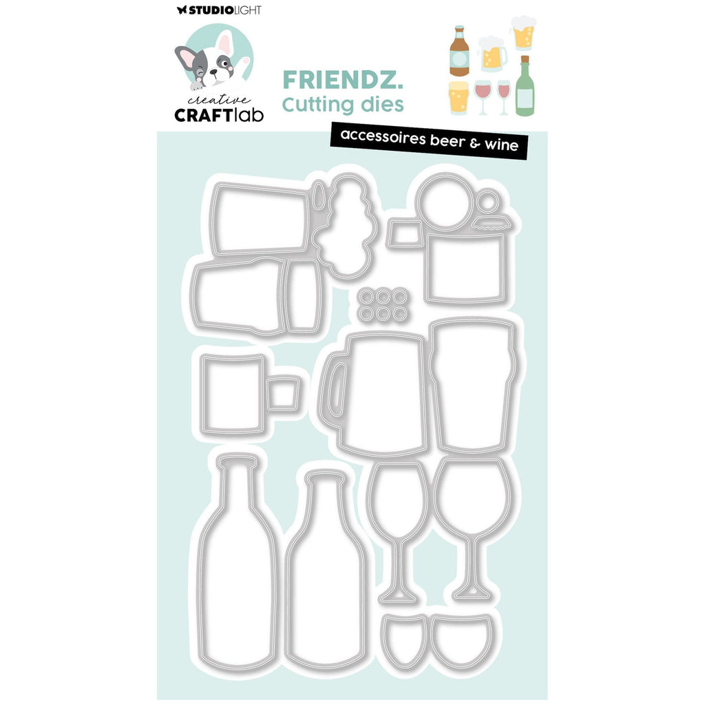 Studio Light Accessories Beer & Wine Friendz Dies ccl-fr-cd816