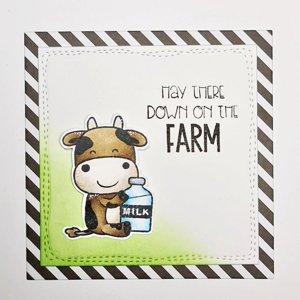 Studio Light Holy Cow Friendz Clear Stamps ccl-fr-stamp599 hey there down on the farm