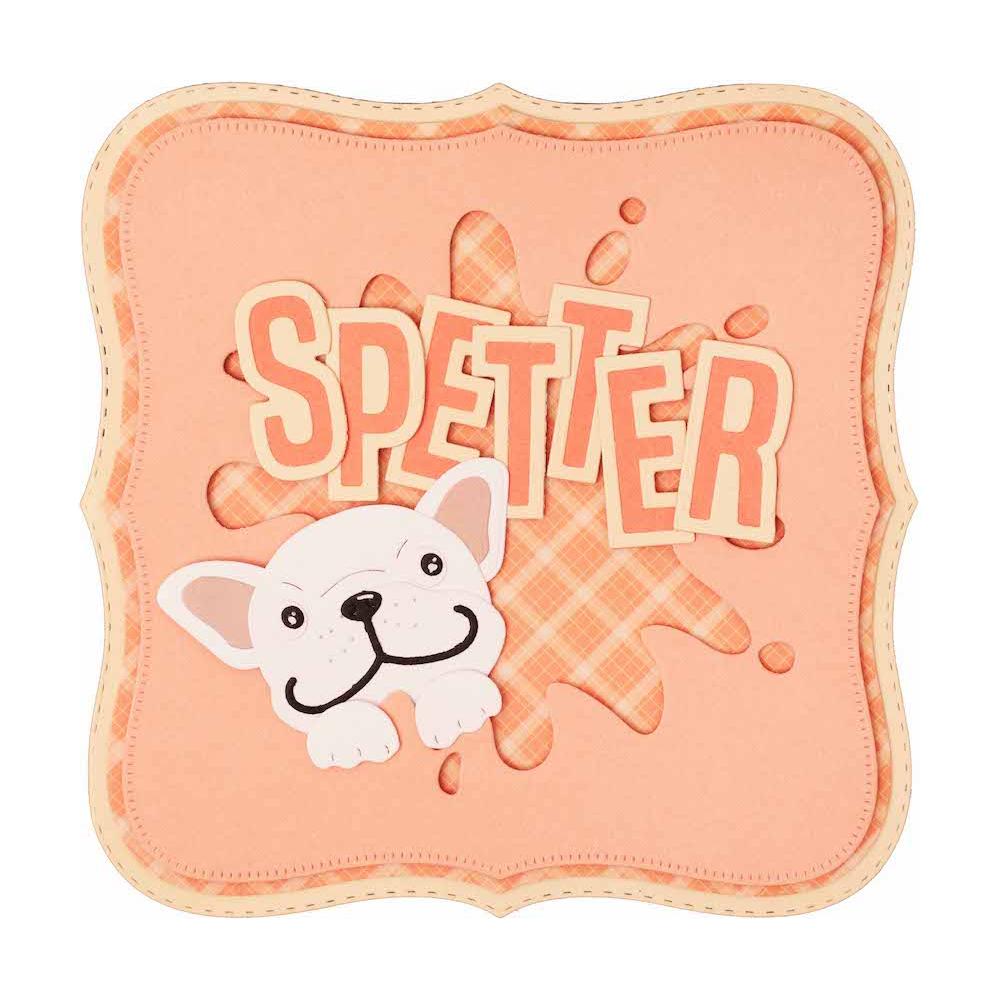 Studio Light Square Splash Dies ccl-es-cd540 puppy splash card