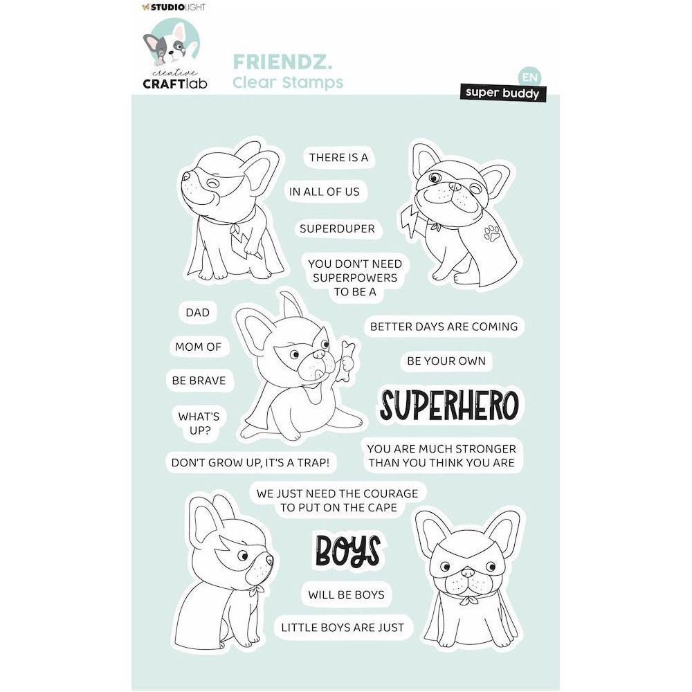 Studio Light Superhero Buddy Clear Stamps ccl-fr-stamp468