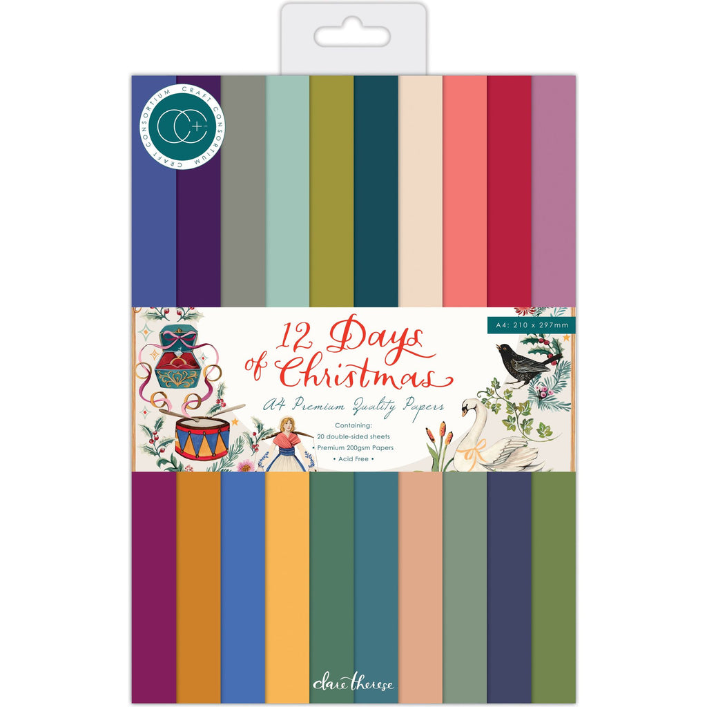 Craft Consortium 12 Days of Christmas A4 8.5 x 11 inch Paper Pad CCPPAD044C