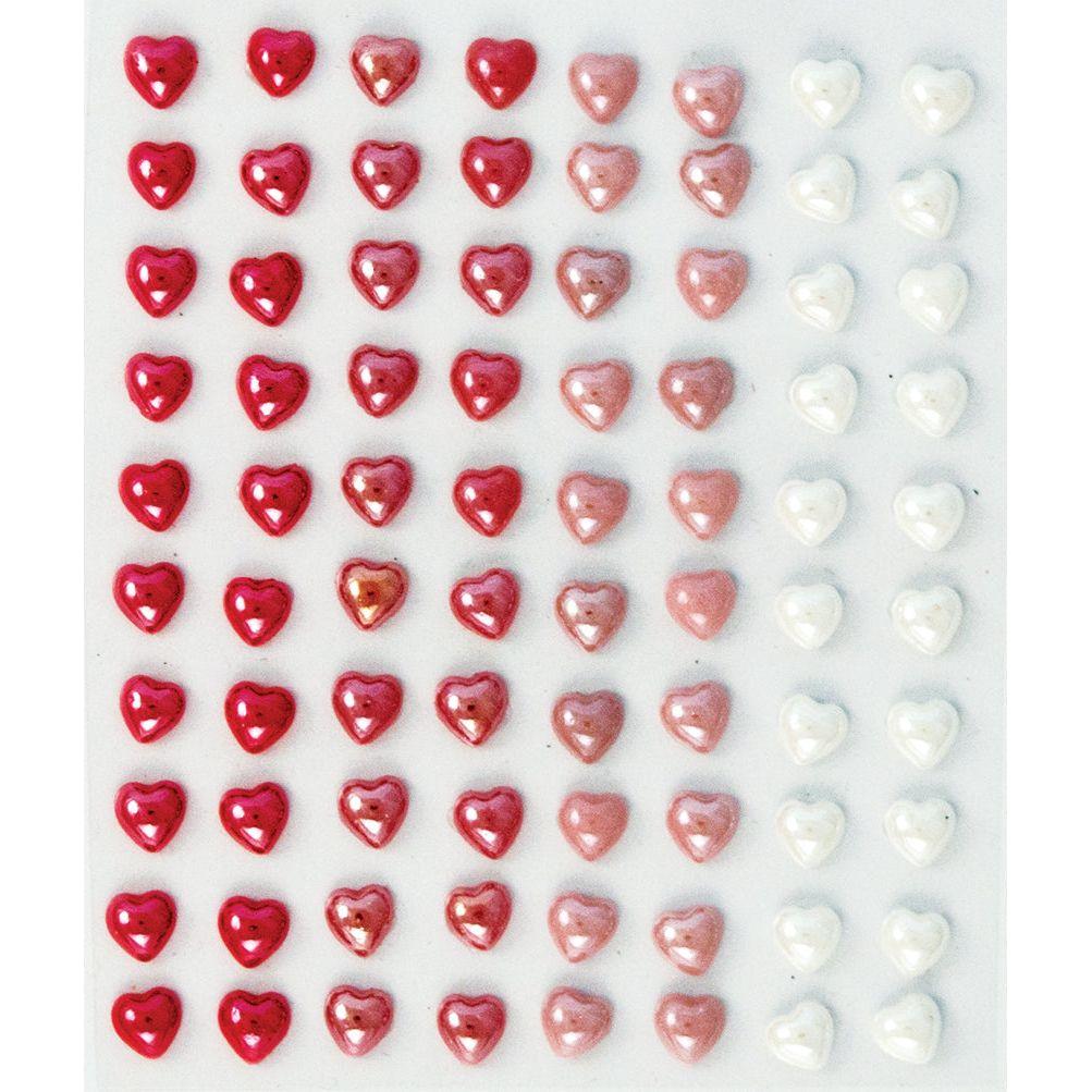 Craft Consortium Adhesive Enamel Hearts Stickers ceadot001 product image