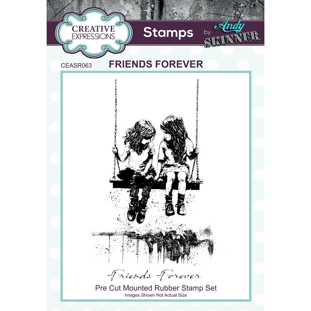 Creative Expressions Friends Forever Cling Stamps ceasr063