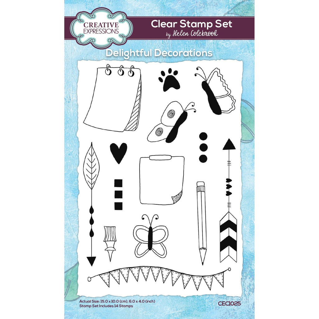 Creative Expressions Delightful Decorations Clear Stamps cec1025