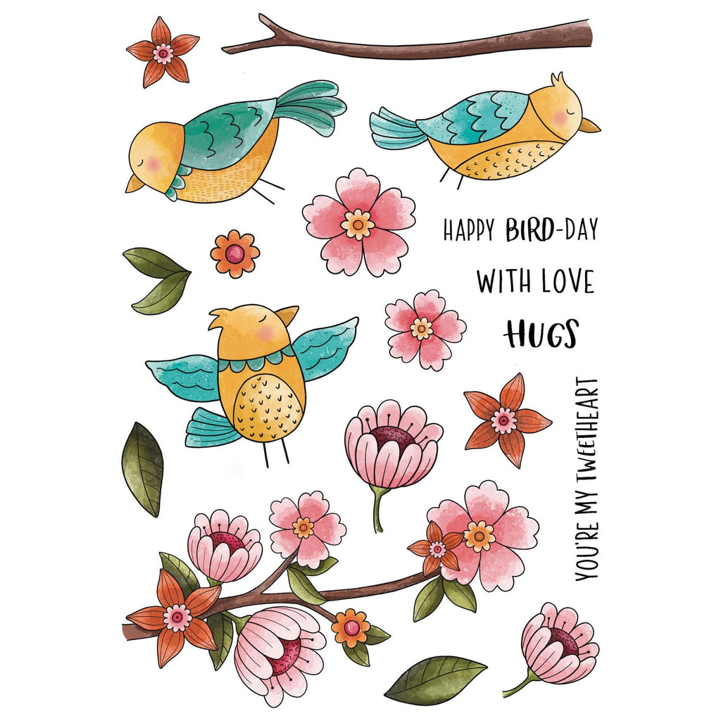 Creative Expressions Birdsong Blooms Clear Stamps cec1063