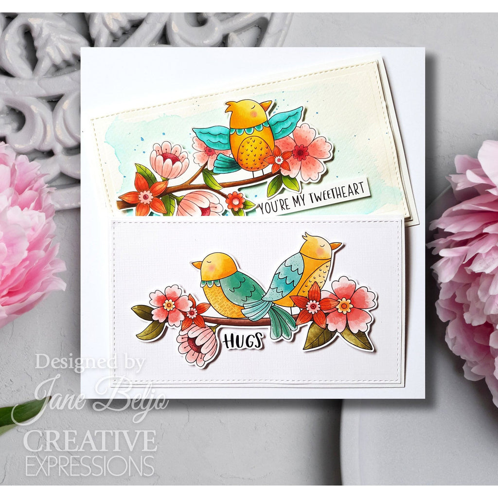 Creative Expressions Birdsong Blooms Clear Stamps cec1063 tweetheart