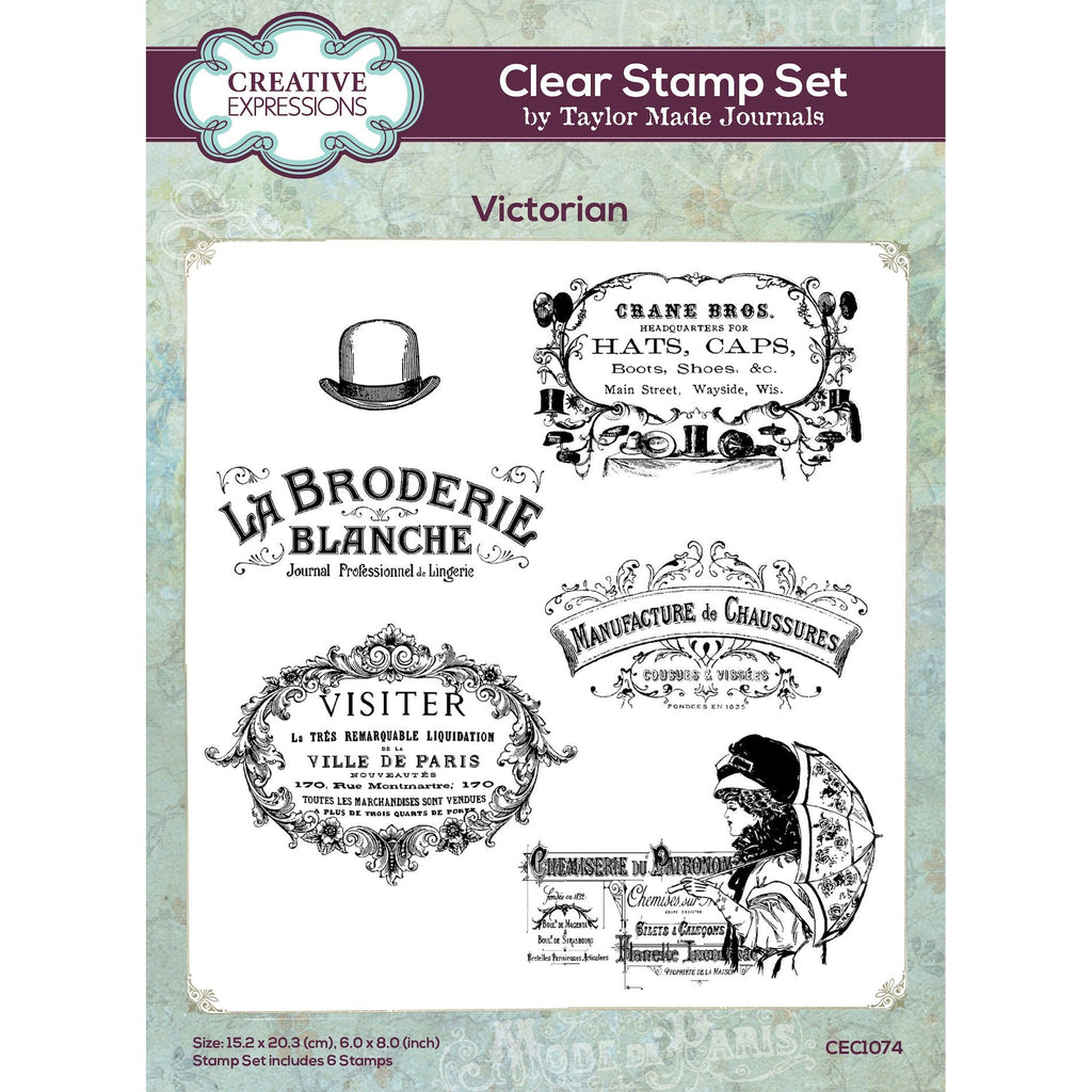 Creative Expressions Victorian Clear Stamps cec1074