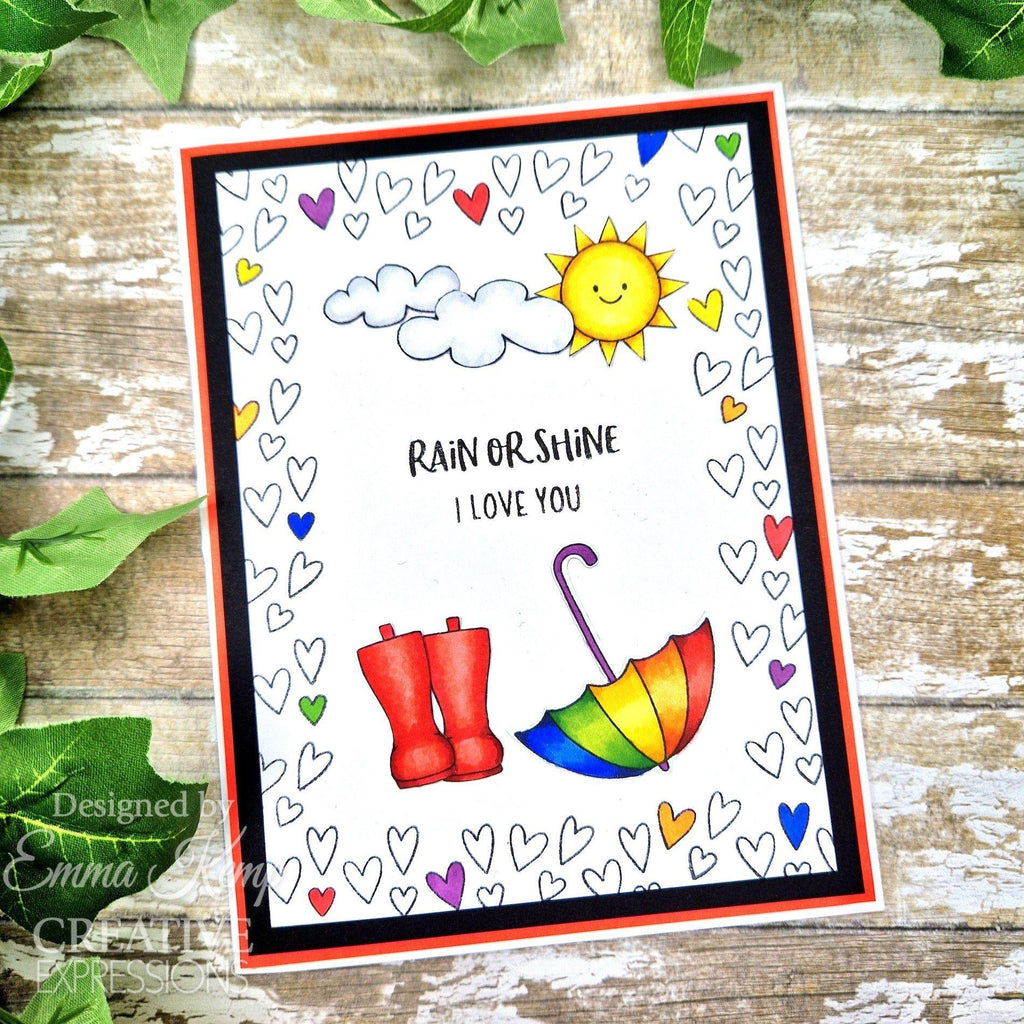 Creative Expressions Rain or Shine Clear Stamps cec1078 i love you