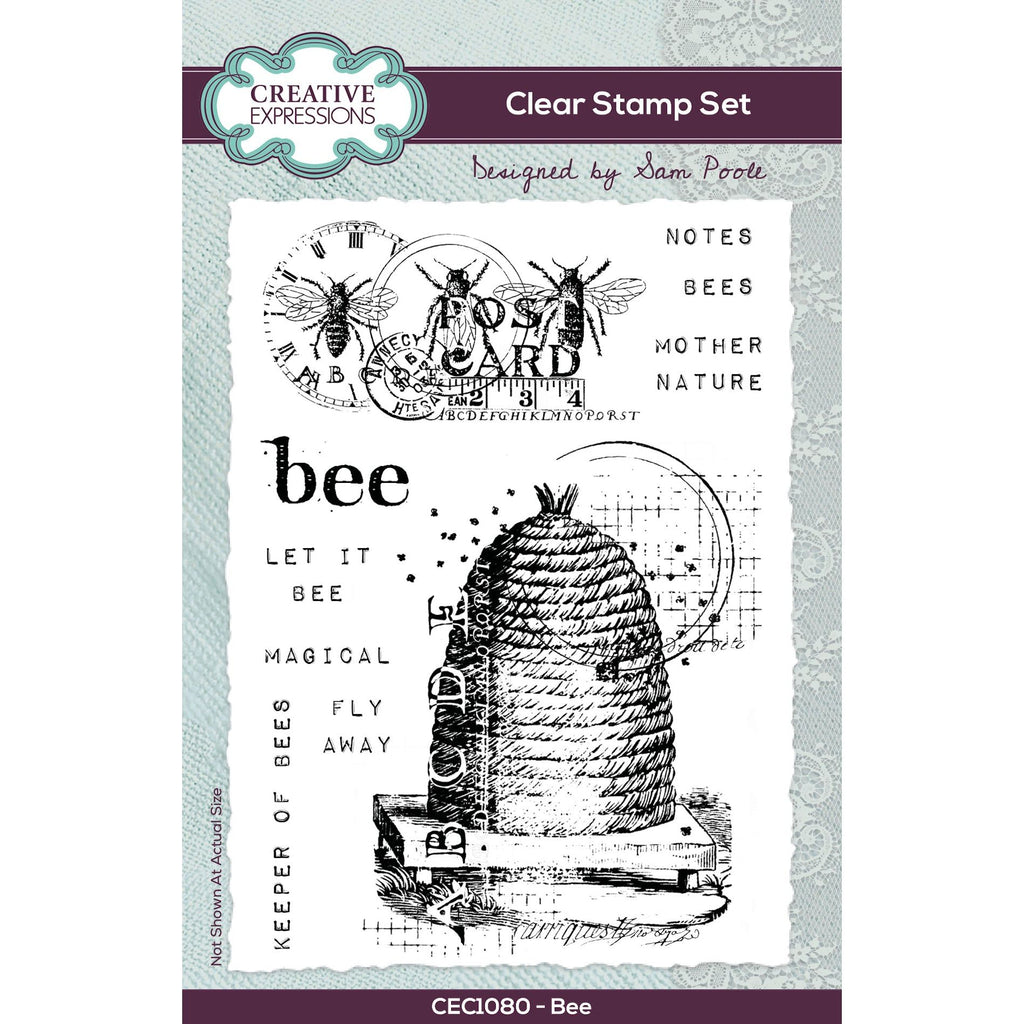 Creative Expressions Bee Clear Stamps cec1080