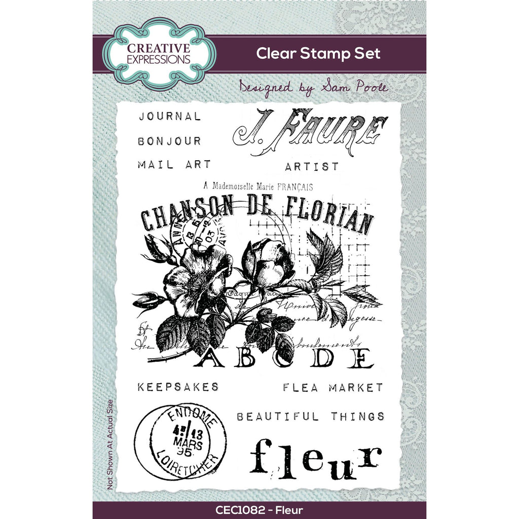 Creative Expressions Fleur Clear Stamps cec1082