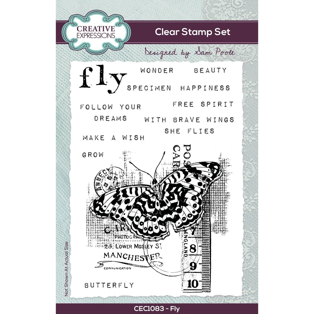 Creative Expressions Fly Clear Stamps cec1083