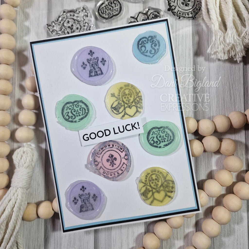 Creative Expressions French Seals Clear Stamps cec1085 good luck