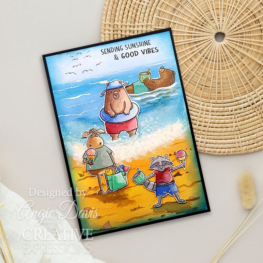 Creative Expressions Good Vibes Clear Stamps cec1094 sending sunshine