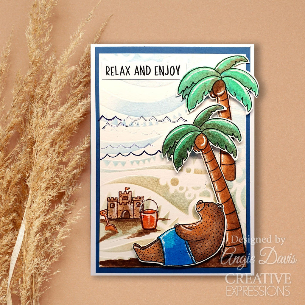 Creative Expressions Good Vibes Clear Stamps cec1094 relax