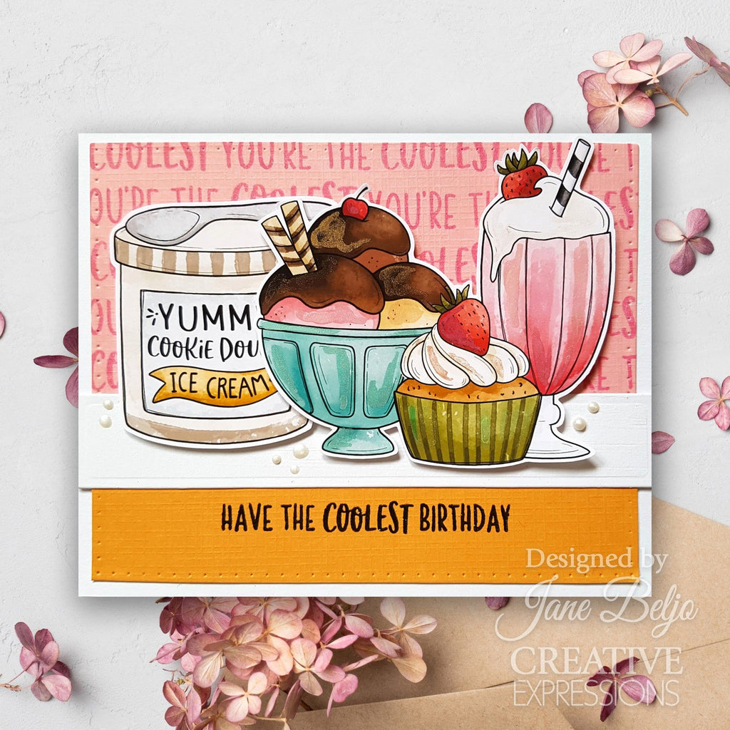 Creative Expressions Sweet Wishes Clear Stamps cec1096 coolest birthday