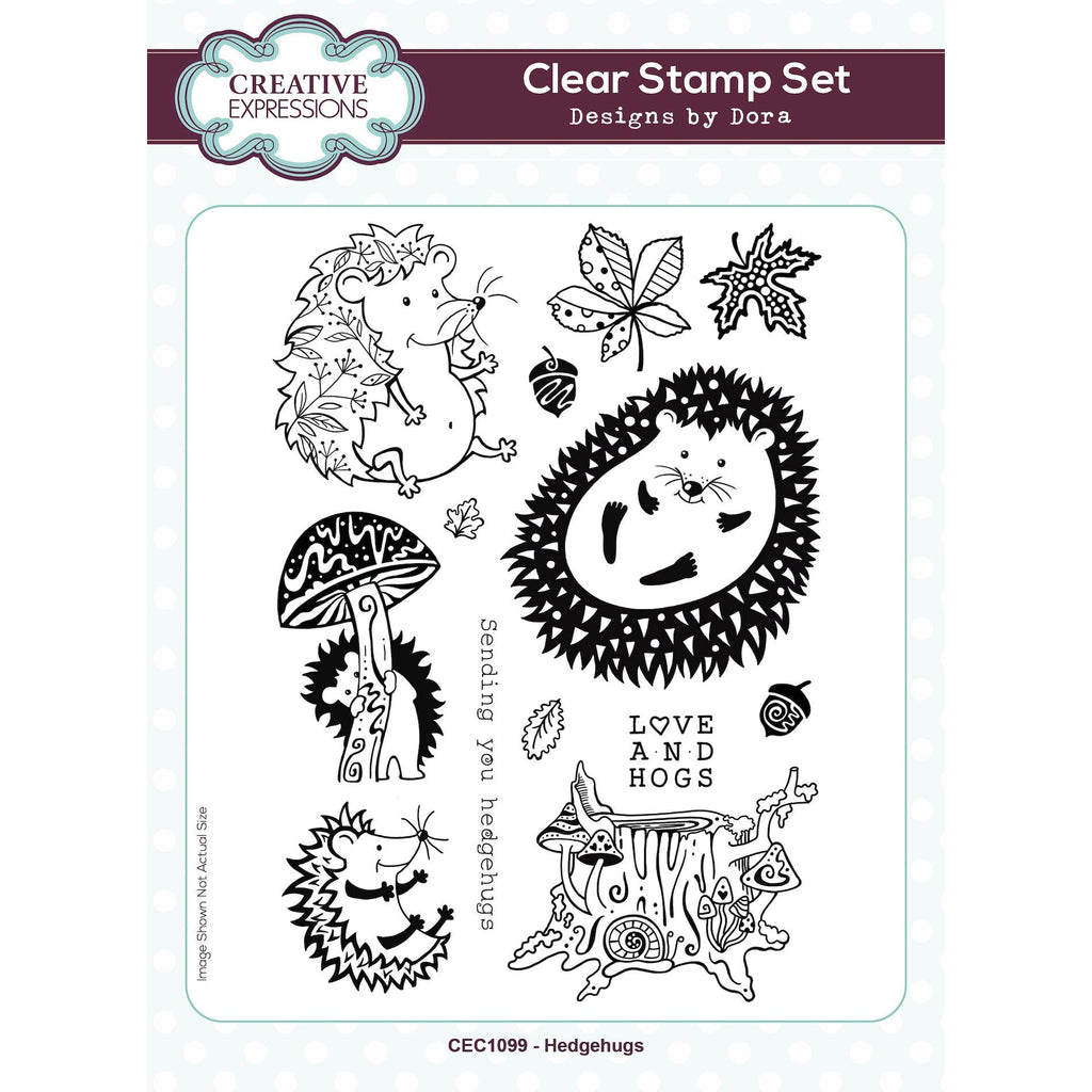 Creative Expressions Designs Hedgehugs Clear Stamps cec1099