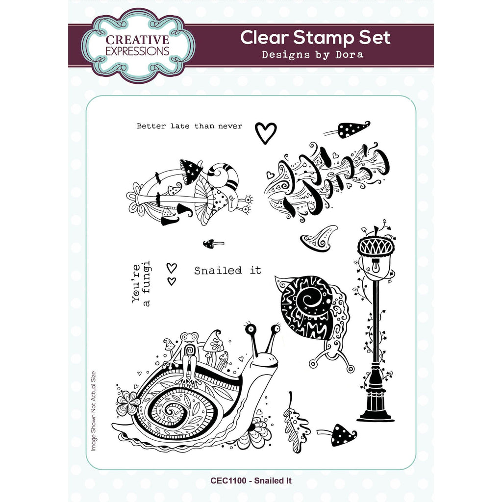 Creative Expressions Designs Snailed It Clear Stamps cec1100