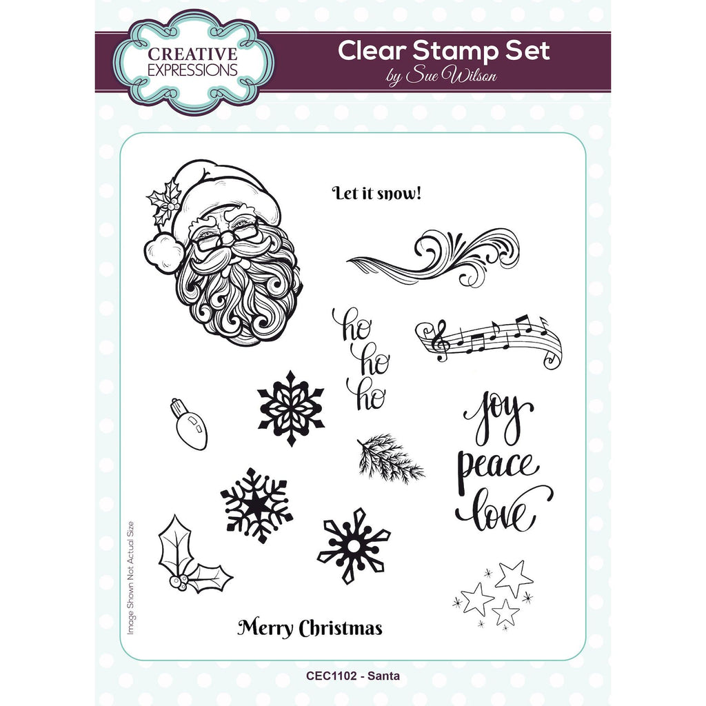 Creative Expressions Santa Clear Stamps cec1102