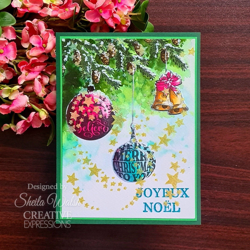 Creative Expressions Believe Clear Stamps cec1103 noel