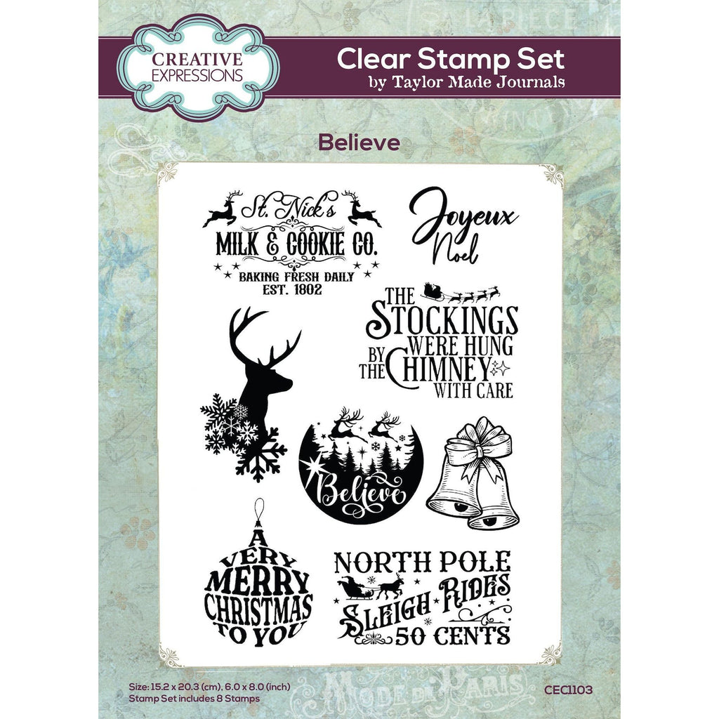 Creative Expressions Believe Clear Stamps cec1103