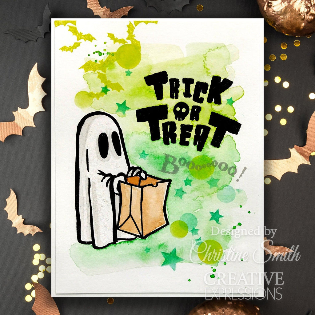 Creative Expressions Trick Or Treat Clear Stamps cec1107 ghost