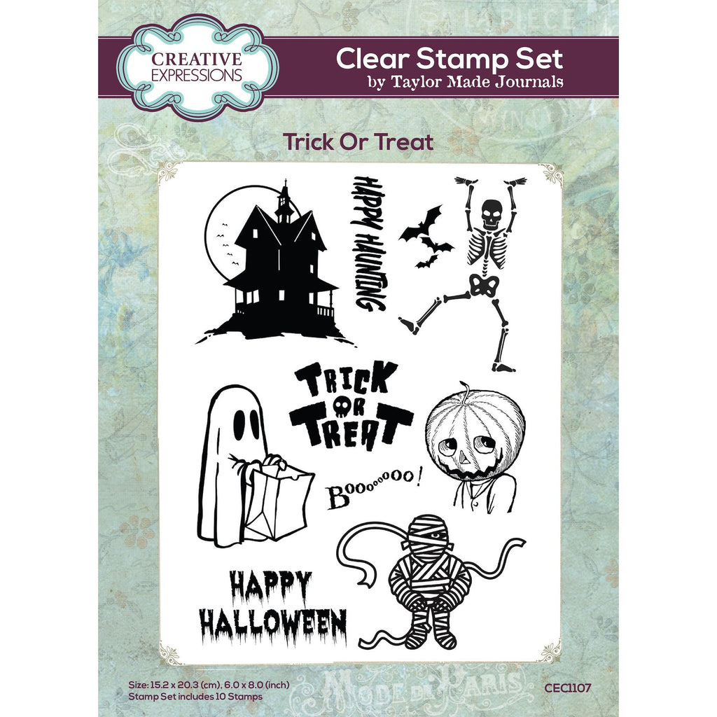 Creative Expressions Trick Or Treat Clear Stamps cec1107