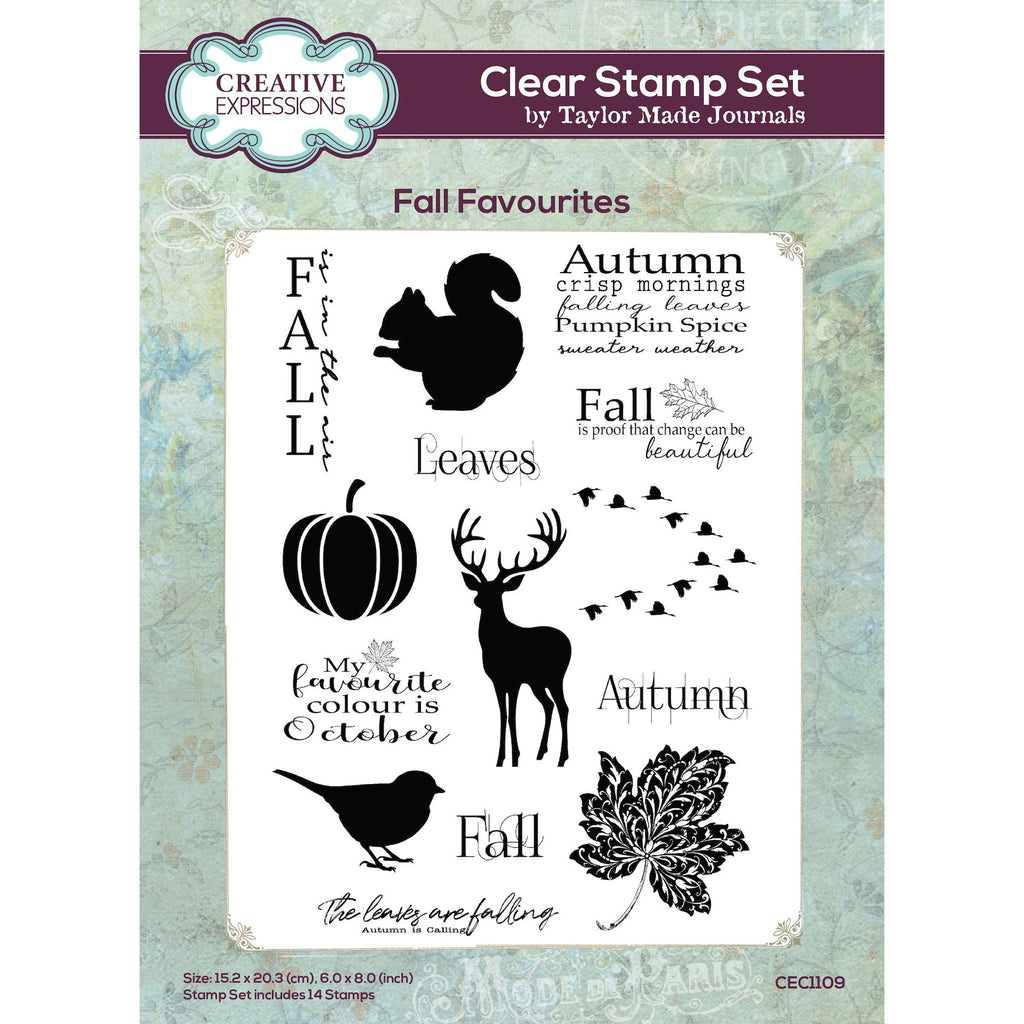 Creative Expressions Fall Favourites Clear Stamps cec1109