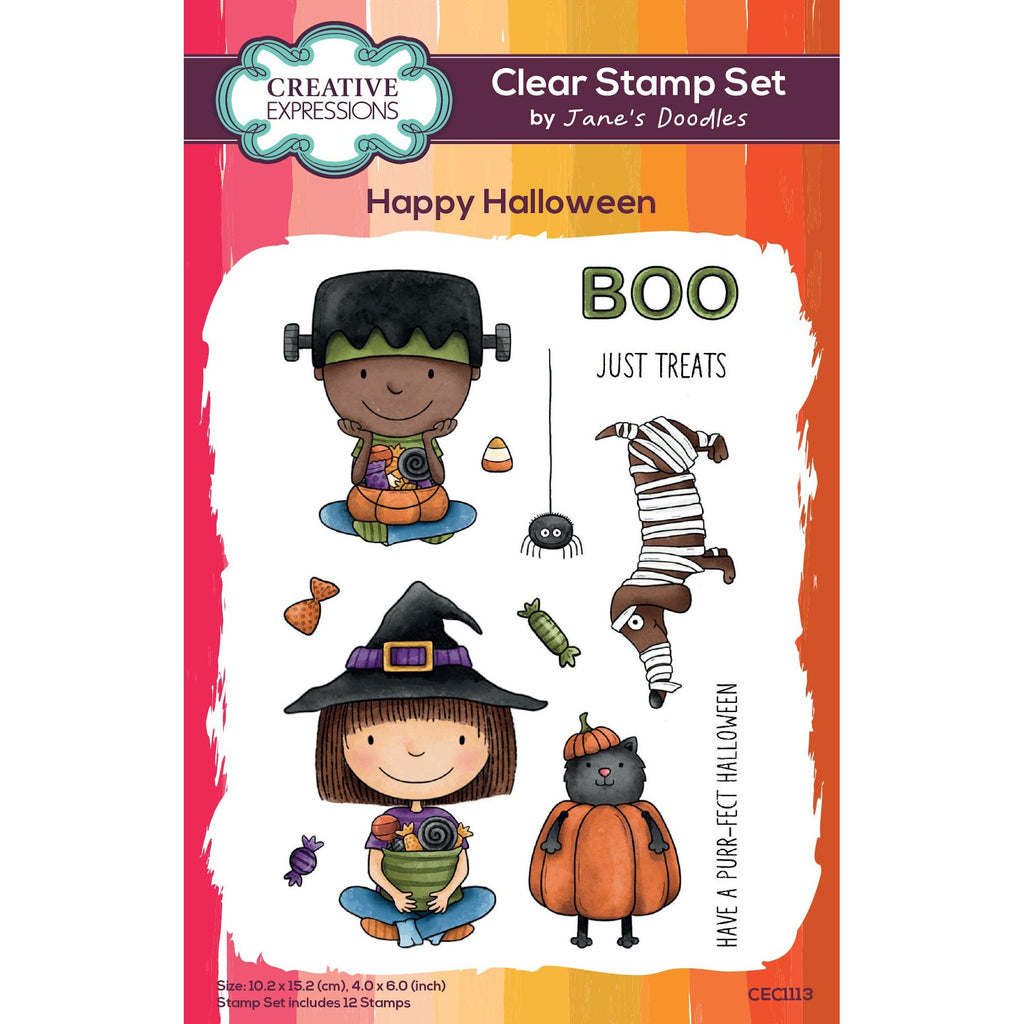 Creative Expressions Happy Halloween Clear Stamps cec1113