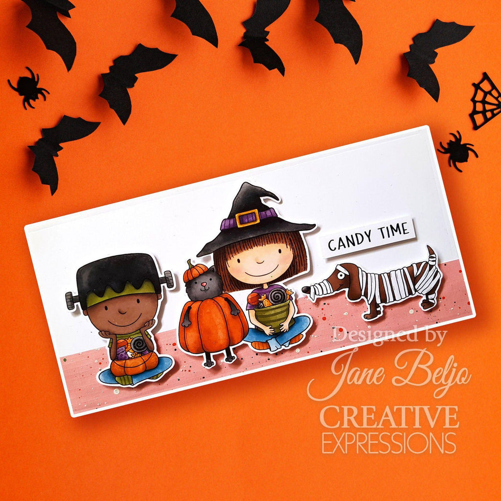 Creative Expressions Happy Halloween Clear Stamps cec1113 candy time