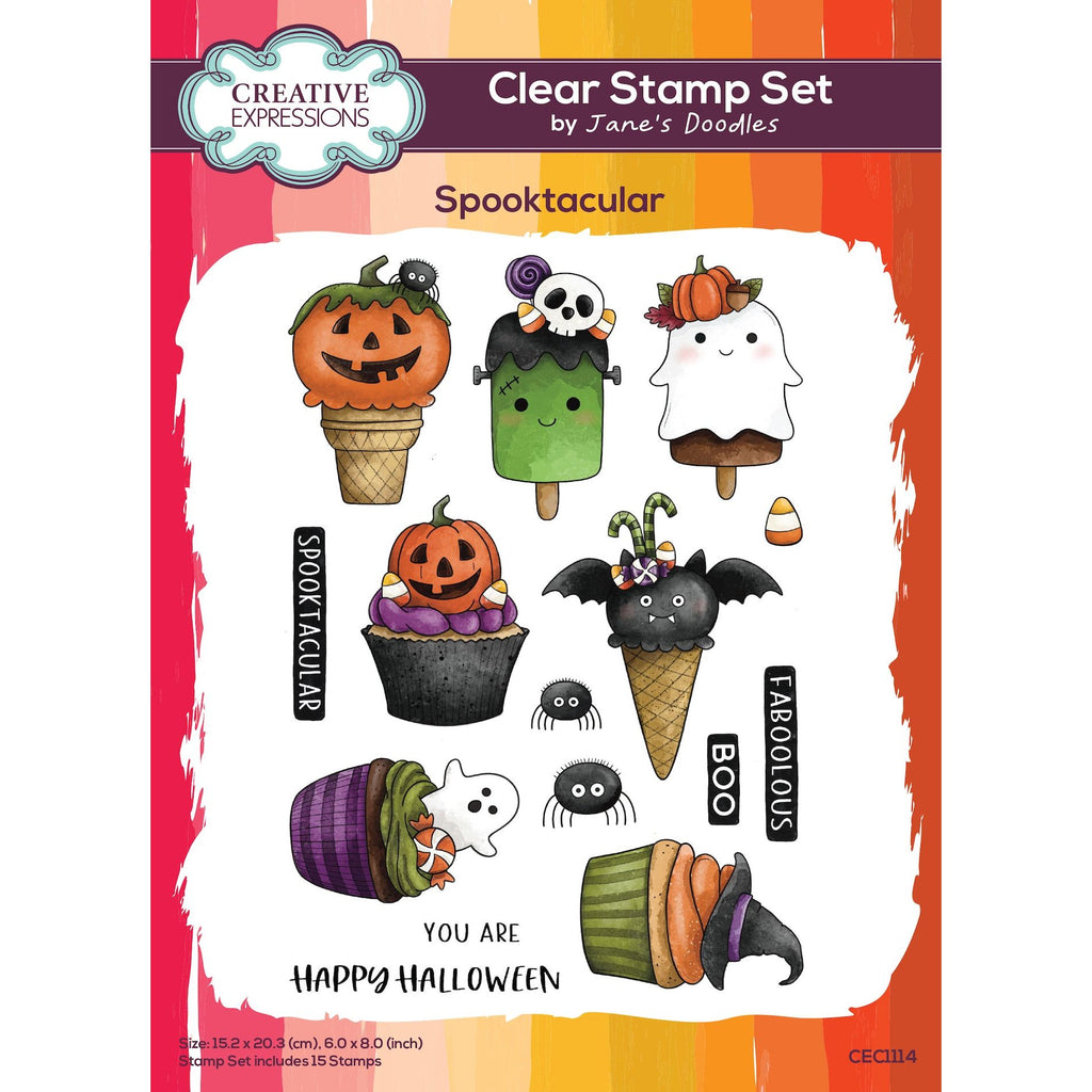 Creative Expressions Spooktacular Clear Stamps cec1114