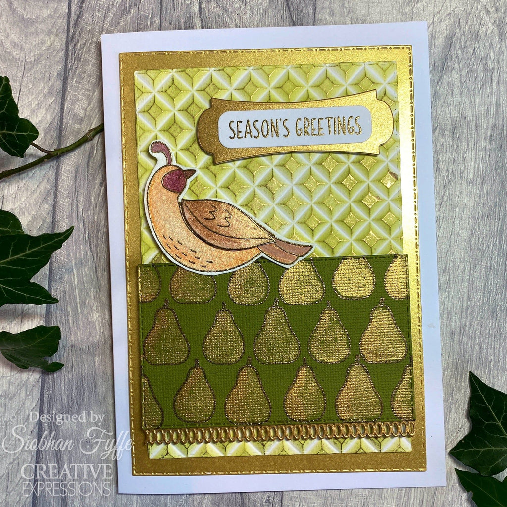 Creative Expressions Partridge Clear Stamps cec1118 season's greetings