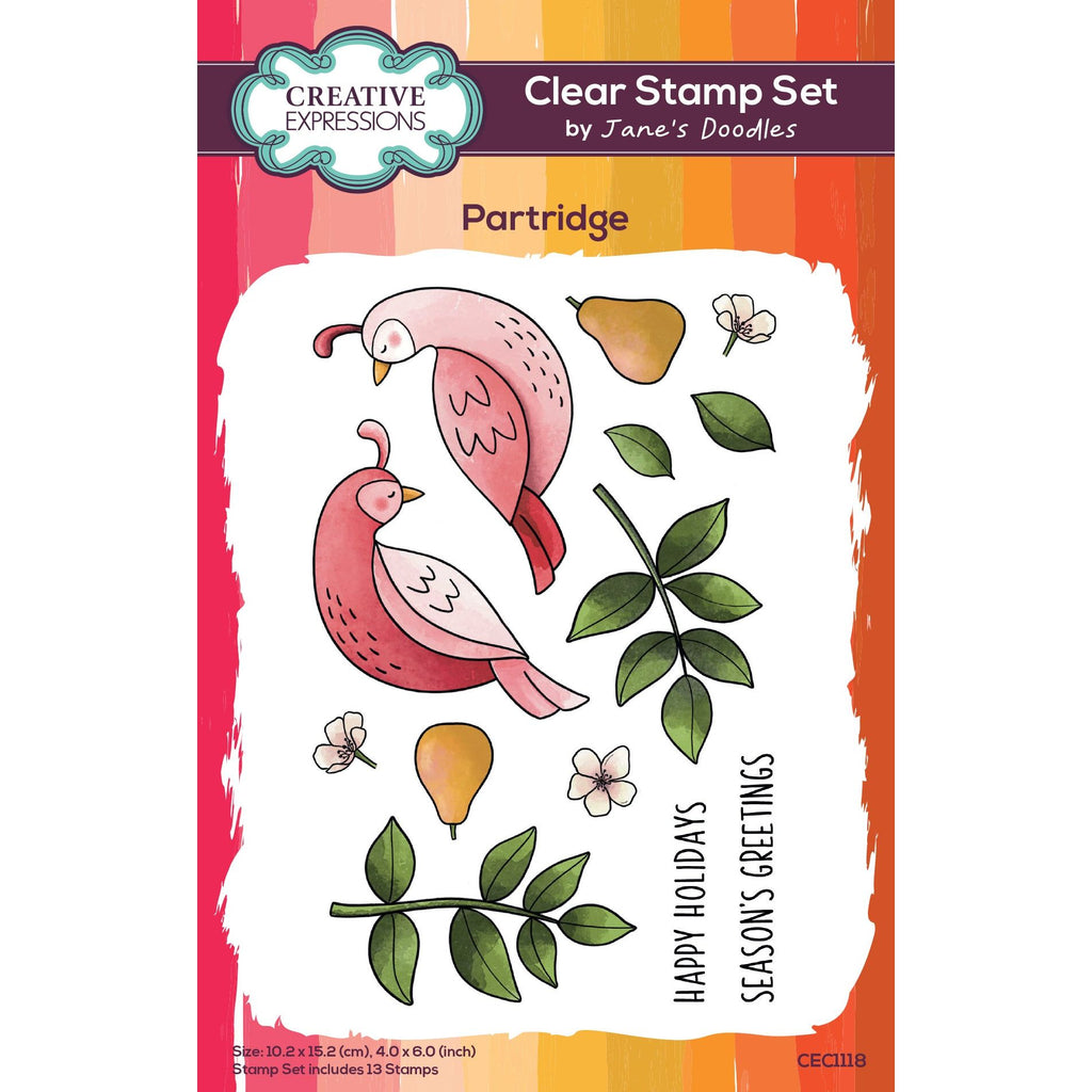 Creative Expressions Partridge Clear Stamps cec1118