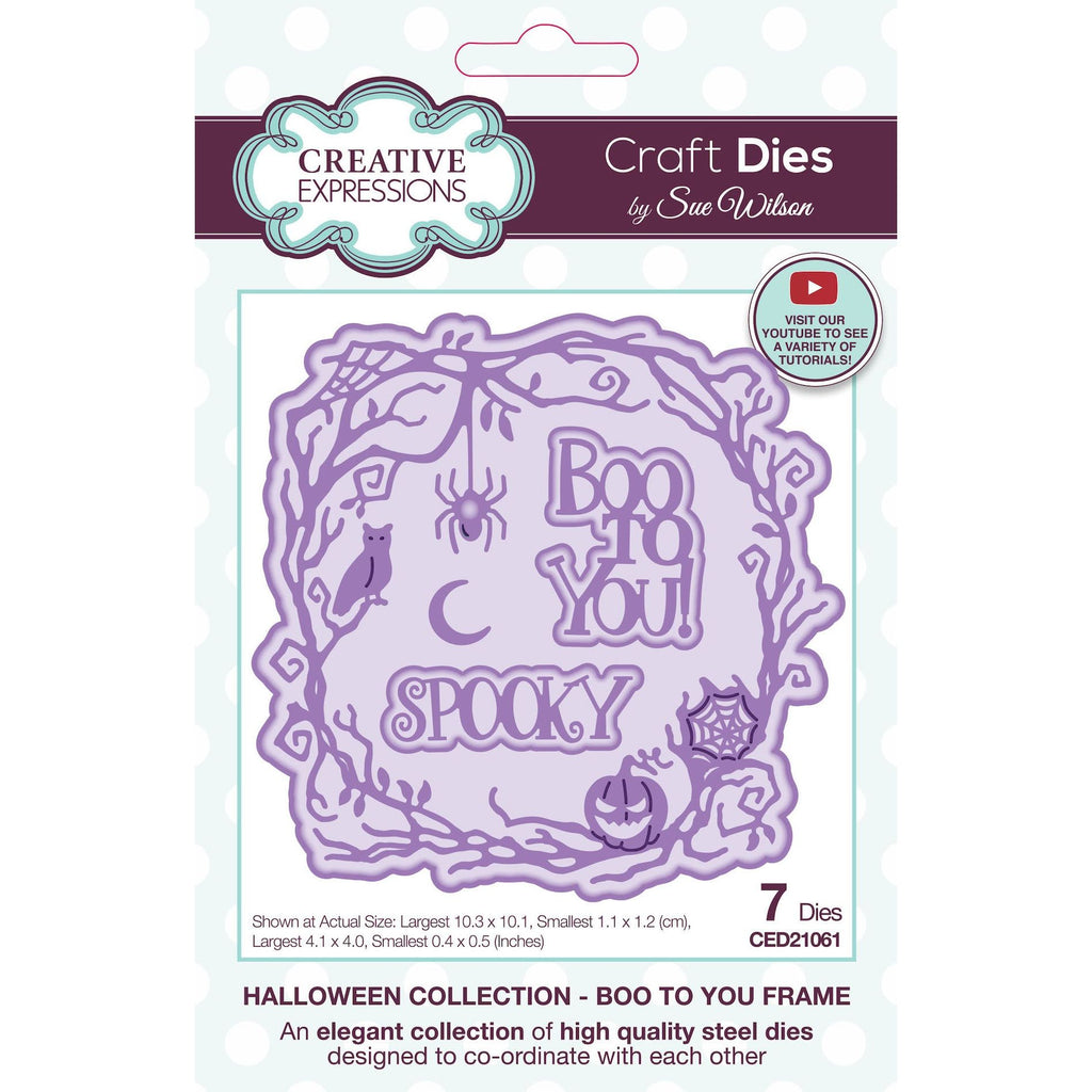 Creative Expressions Halloween Boo To You Frame Dies ced21061