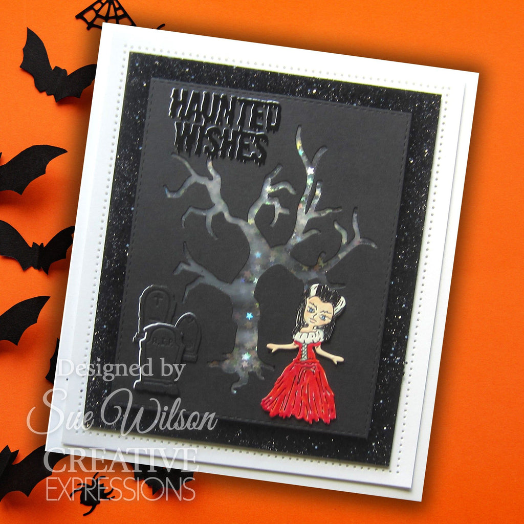 Creative Expressions Halloween Bride of Frankie Dies ced21064 haunted wishes