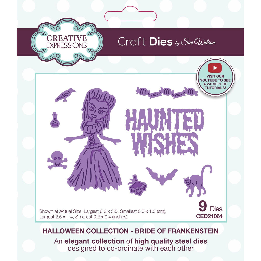 Creative Expressions Halloween Bride of Frankie Dies ced21064