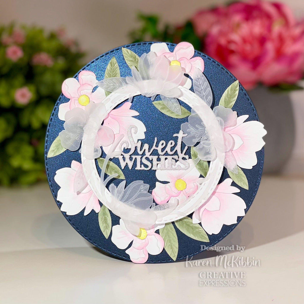 Creative Expressions Layered Flowers Magnolia Dies ced25058 sweet wishes