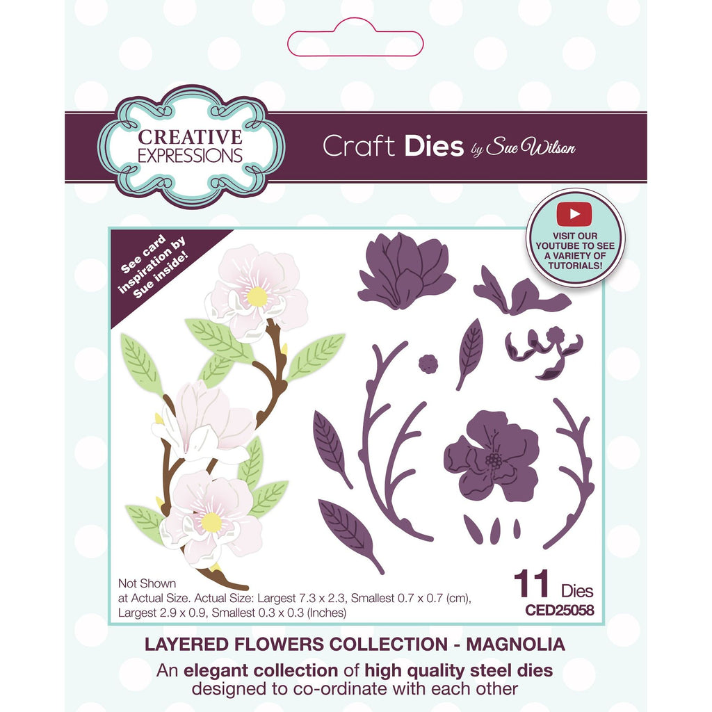 Creative Expressions Layered Flowers Magnolia Dies ced25058