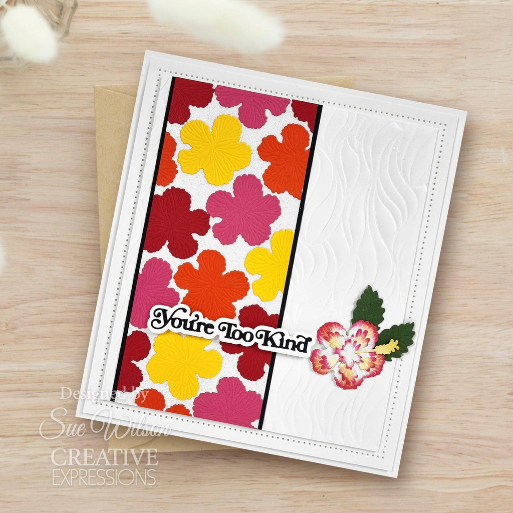 Creative Expressions Layered Flowers Hibiscus Dies ced25059 too kind