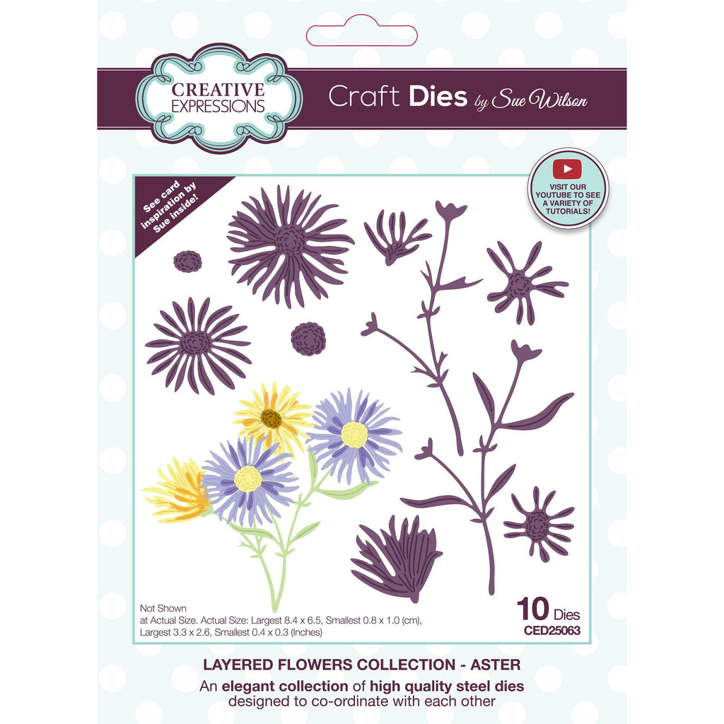 Creative Expressions Layered Flowers Aster Dies ced25063