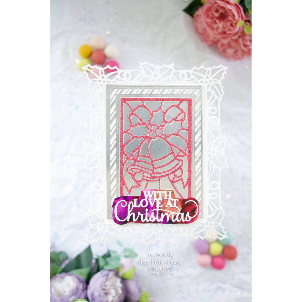 Creative Expressions With Love At Christmas Festive Collection Die cedme137 card