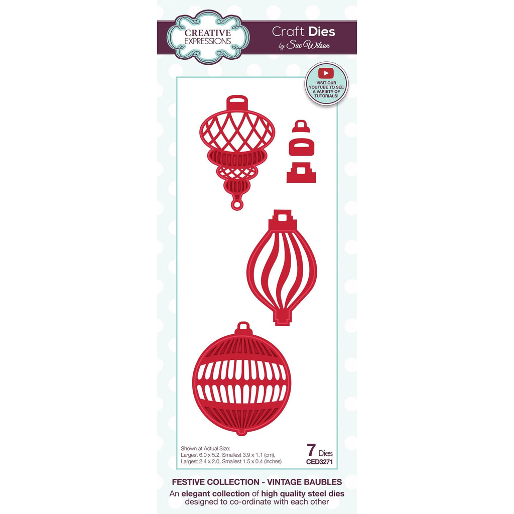 Creative Expressions Vintage Baubles Dies CED3271