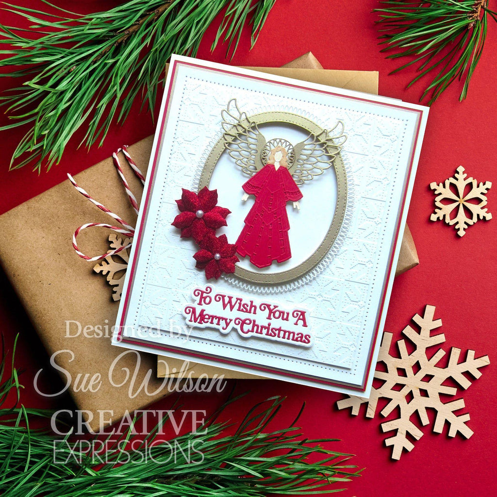 Creative Expressions 2024 Christmas Angel Dies ced3275 wish you a merry christmas