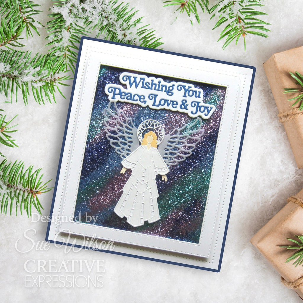 Creative Expressions 2024 Christmas Angel Dies ced3275 peace love and joy